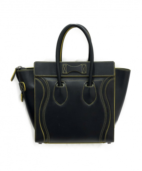 CELINE（セリーヌ）CELINE (セリーヌ) デボスラゲージマイクロ ブラック×イエロー サイズ:- 180433AOY38NOの古着・服飾アイテム
