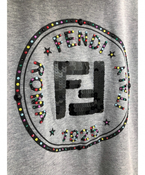 FENDI（フェンディ）FENDI (フェンディ) スウェットジップパーカー グレー サイズ:XSの古着・服飾アイテム