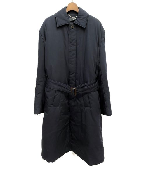 BALENCIAGA（バレンシアガ）BALENCIAGA (バレンシアガ) ロングパテッドコート ネイビー サイズ:46の古着・服飾アイテム