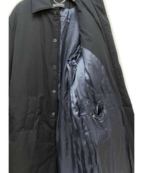 BALENCIAGA（バレンシアガ）BALENCIAGA (バレンシアガ) ロングパテッドコート ネイビー サイズ:46の古着・服飾アイテム