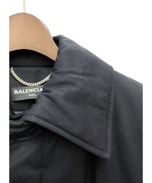 BALENCIAGA（バレンシアガ）BALENCIAGA (バレンシアガ) ロングパテッドコート ネイビー サイズ:46の古着・服飾アイテム