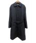 BALENCIAGA（バレンシアガ）の古着「ロングパテッドコート」｜ネイビー