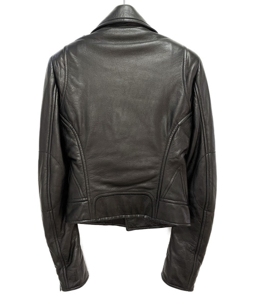 BALENCIAGA（バレンシアガ）BALENCIAGA (バレンシアガ) レザーライダースジャケット ブラック サイズ:34の古着・服飾アイテム