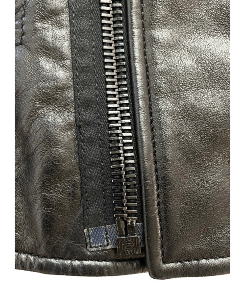BALENCIAGA（バレンシアガ）BALENCIAGA (バレンシアガ) レザーライダースジャケット ブラック サイズ:34の古着・服飾アイテム