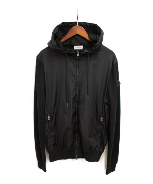MONCLER（モンクレール）MONCLER (モンクレール) MAGLIONE TRICOT CARDIGAN ブラック サイズ:XLの古着・服飾アイテム