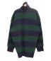 BALENCIAGA（バレンシアガ）の古着「切替ボーダーオーバーサイズニット」｜ネイビー×レッド