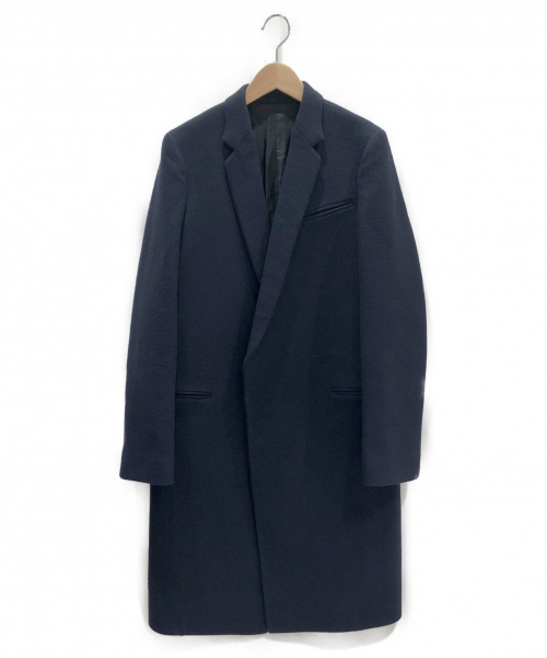 CELINE（セリーヌ）CELINE (セリーヌ) ウールクロンビーコート ネイビー サイズ:36の古着・服飾アイテム