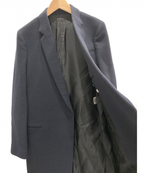 CELINE（セリーヌ）CELINE (セリーヌ) ウールクロンビーコート ネイビー サイズ:36の古着・服飾アイテム