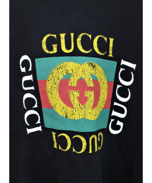 GUCCI（グッチ）GUCCI (グッチ) プルオーバーパーカー ブラック サイズ:Lの古着・服飾アイテム