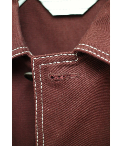 MARNI（マルニ）MARNI (マルニ) 19SS ステッチステンカラーコート ボルドー サイズ:48の古着・服飾アイテム