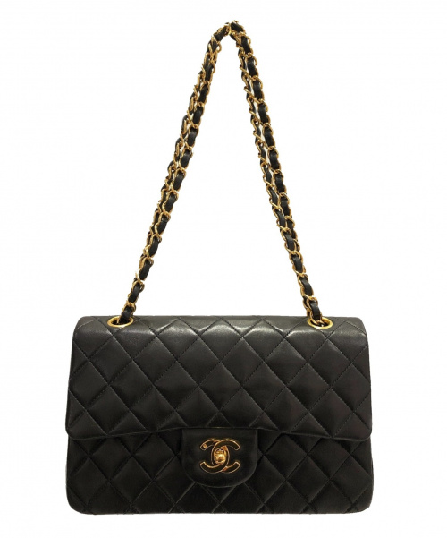 CHANEL（シャネル）CHANEL (シャネル) ダブルフラップマトラッセ ブラック サイズ:23 マトラッセ23の古着・服飾アイテム