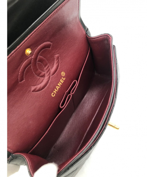CHANEL（シャネル）CHANEL (シャネル) ダブルフラップマトラッセ ブラック サイズ:23 マトラッセ23の古着・服飾アイテム