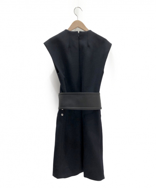 CELINE（セリーヌ）CELINE (セリーヌ) ノースリーブワンピース ネイビー サイズ:34の古着・服飾アイテム