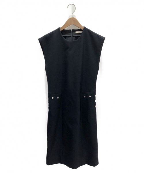CELINE（セリーヌ）CELINE (セリーヌ) ノースリーブワンピース ネイビー サイズ:34の古着・服飾アイテム