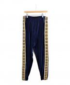 GUCCIグッチ）の古着「20SS ルーズシェニールジョギングベロアトラックパンツ」｜ブルー