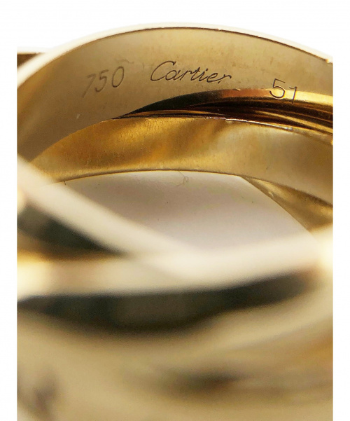 Cartier（カルティエ）Cartier (カルティエ) トリニティリング サイズ:51 TRINITY ORAMOURET 750の古着・服飾アイテム