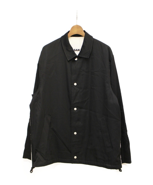 JIL SANDER（ジルサンダー）JIL SANDER (ジルサンダー) 20AW 切替デザインレーヨンジャケット ブラック サイズ:48の古着・服飾アイテム