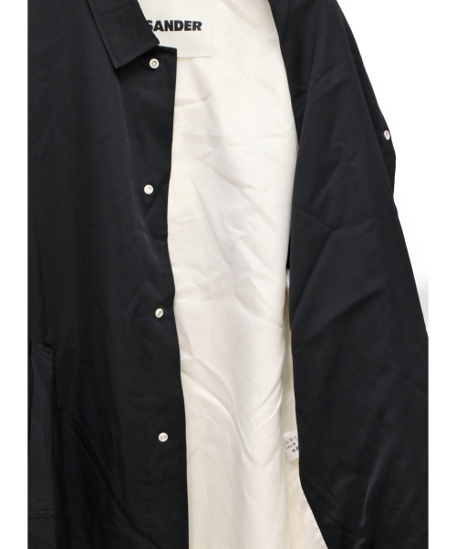JIL SANDER（ジルサンダー）JIL SANDER (ジルサンダー) 20AW 切替デザインレーヨンジャケット ブラック サイズ:48の古着・服飾アイテム