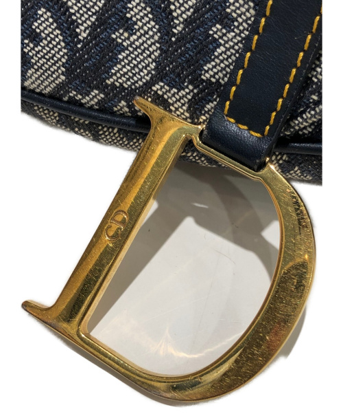 Christian Dior（クリスチャン ディオール）Christian Dior (クリスチャン ディオール) サドルバッグ ネイビー サイズ:- トロッター 01RU 0073の古着・服飾アイテム