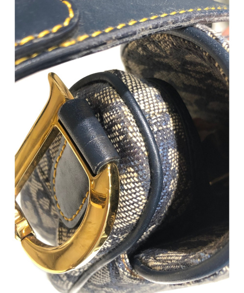 Christian Dior（クリスチャン ディオール）Christian Dior (クリスチャン ディオール) サドルバッグ ネイビー サイズ:- トロッター 01RU 0073の古着・服飾アイテム