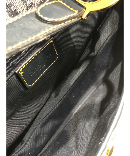Christian Dior（クリスチャン ディオール）Christian Dior (クリスチャン ディオール) サドルバッグ ネイビー サイズ:- トロッター 01RU 0073の古着・服飾アイテム