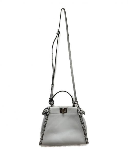 FENDI（フェンディ）FENDI (フェンディ) ミニピーカーブー  ライトグレー サイズ:-の古着・服飾アイテム