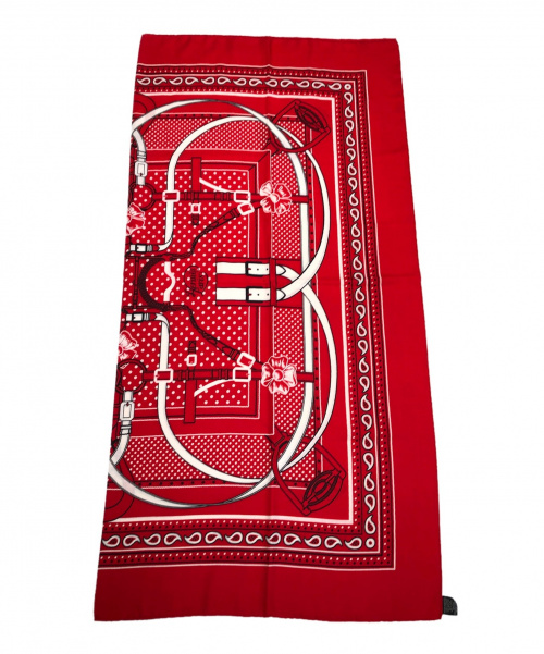 HERMES（エルメス）HERMES (エルメス) カレ・ジェアン レッド サイズ:140 Grand Manege Bandanaの古着・服飾アイテム