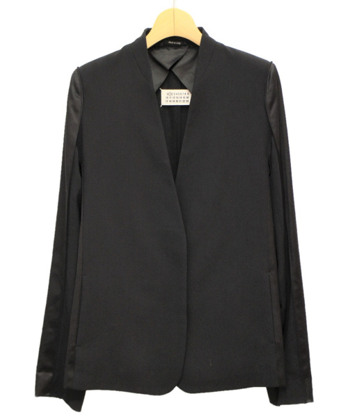 Maison Margiela（メゾンマルジェラ）Maison Margiela (メゾンマルジェラ) ノーカラージャケット ブラック サイズ:40の古着・服飾アイテム