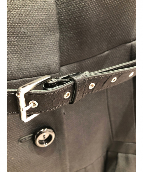 Christian Dior（クリスチャン ディオール）Christian Dior (クリスチャン ディオール) シルク混コート ブラック サイズ:36の古着・服飾アイテム