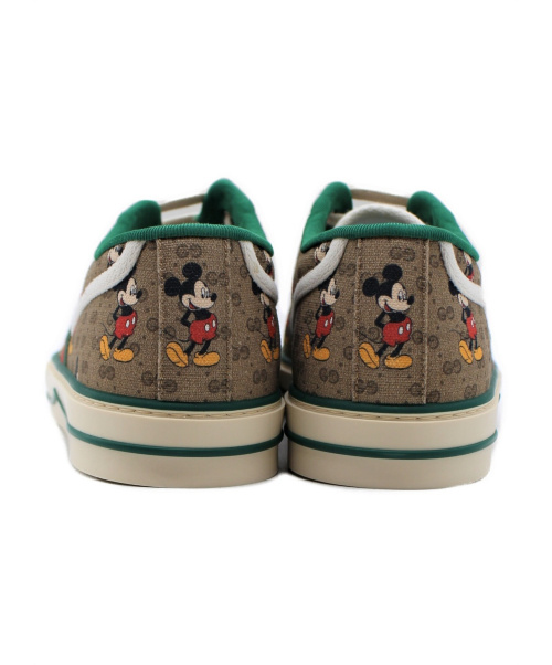 GUCCI（グッチ）GUCCI (グッチ) ×Disney TENNIS 1977 スニーカー ブラウン サイズ:10 TENNIS 1977の古着・服飾アイテム
