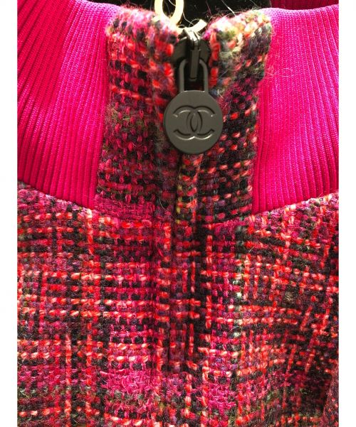 CHANEL（シャネル）CHANEL (シャネル) レイヤードデザインダウンジャケット ネイビー サイズ:36の古着・服飾アイテム