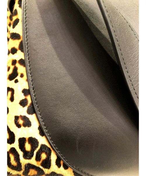 LOEWE（ロエベ）LOEWE (ロエベ) ゲートトップハンドル ブラック×ブラウン サイズ:- 321.67.U60 レオパード柄の古着・服飾アイテム