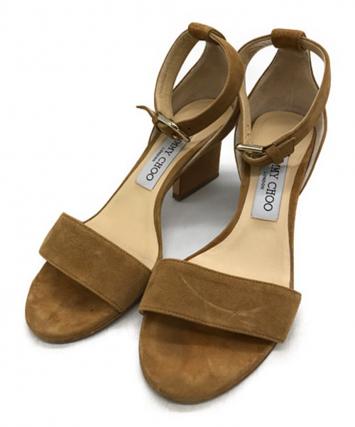 JIMMY CHOO（ジミーチュウ）JIMMY CHOO (ジミーチュウ) サンダル ベージュ サイズ:36の古着・服飾アイテム