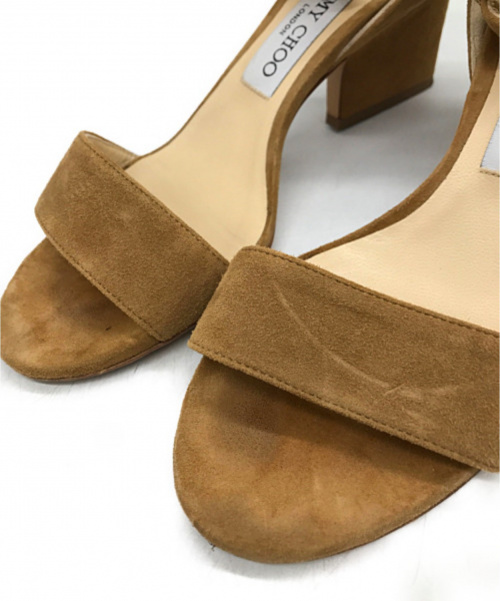 JIMMY CHOO（ジミーチュウ）JIMMY CHOO (ジミーチュウ) サンダル ベージュ サイズ:36の古着・服飾アイテム