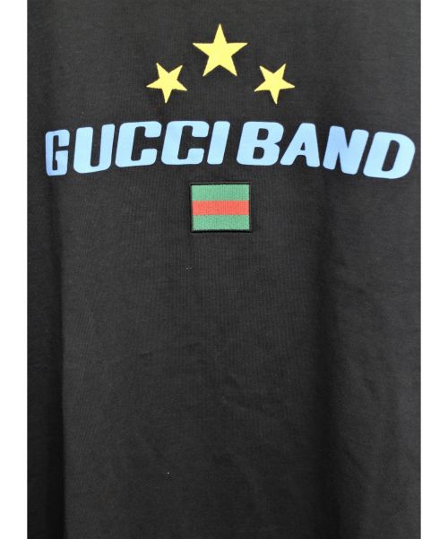 GUCCI（グッチ）GUCCI (グッチ) 20SS GUCCI BAND Tシャツ ブラック サイズ:Lの古着・服飾アイテム