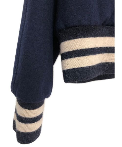 GUCCI（グッチ）GUCCI (グッチ) ボタンダウンボンバージャケット ネイビー サイズ:52の古着・服飾アイテム
