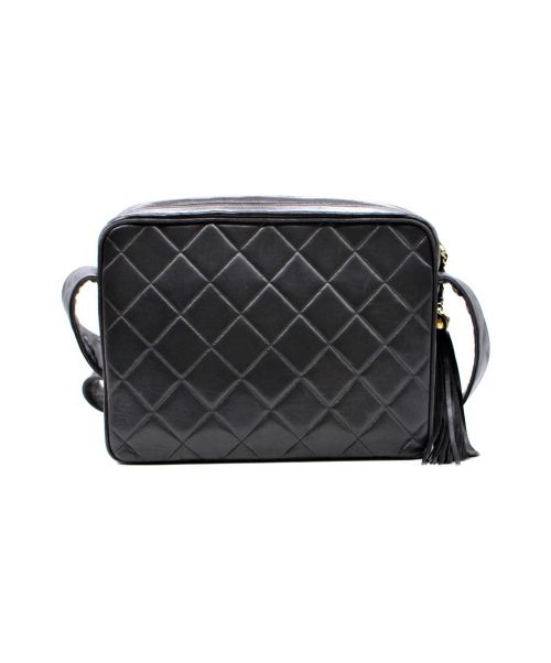 CHANEL（シャネル）CHANEL (シャネル) マトラッセフリンジショルダーバッグ ブラック サイズ:-の古着・服飾アイテム