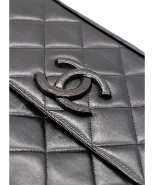 CHANEL（シャネル）CHANEL (シャネル) マトラッセフリンジショルダーバッグ ブラック サイズ:-の古着・服飾アイテム