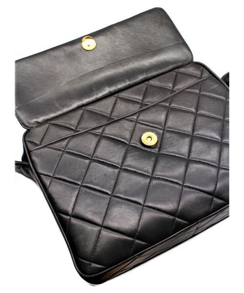 CHANEL（シャネル）CHANEL (シャネル) マトラッセフリンジショルダーバッグ ブラック サイズ:-の古着・服飾アイテム