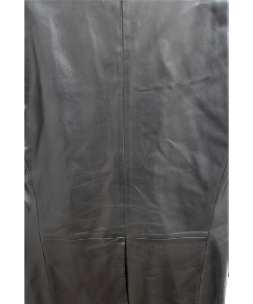 GUCCI（グッチ）GUCCI (グッチ) レザーテーラードジャケット ブラック サイズ:Lの古着・服飾アイテム