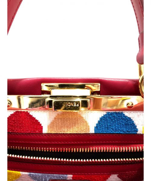 FENDI（フェンディ）FENDI (フェンディ) ピーカブー レッド サイズ:ミディアムの古着・服飾アイテム