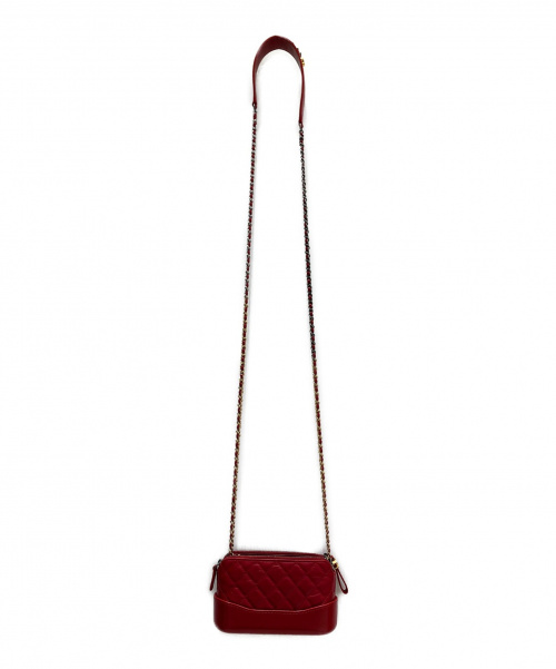CHANEL（シャネル）CHANEL (シャネル) スモールガブリエルWジップ レッド サイズ:-の古着・服飾アイテム