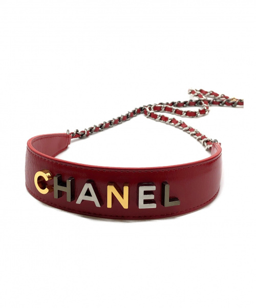 CHANEL（シャネル）CHANEL (シャネル) スモールガブリエルWジップ レッド サイズ:-の古着・服飾アイテム