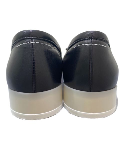 MM6 Maison Margiela（エムエムシックスメゾンマルジェラ）MM6 Maison Margiela (エムエムシックス メゾンマルジェラ) 6 ロゴヒールバレリーナシューズ ブラック サイズ:381/2の古着・服飾アイテム