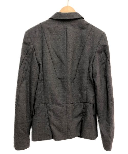 Maison Margiela（メゾンマルジェラ）Maison Margiela×H&M (メゾン マルジェラ×エイチアンドエム) ステッチデザインテーラードジャケット グレー サイズ:34の古着・服飾アイテム