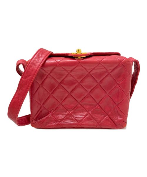 CHANEL（シャネル）CHANEL (シャネル) マトラッセショルダーバッグ レッド サイズ:-の古着・服飾アイテム