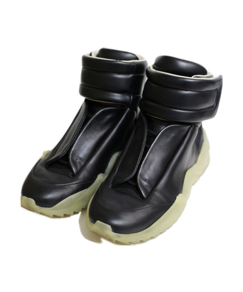 Maison Margiela（メゾンマルジェラ）Maison Margiela (メゾンマルジェラ) 19AW フューチャーハイトップレザースニーカー ブラック サイズ:42 FUTURE Ⅱの古着・服飾アイテム