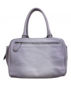 BOTTEGA VENETAボッテガベネタ）の古着「レザーボストンバッグ」｜ラベンダー