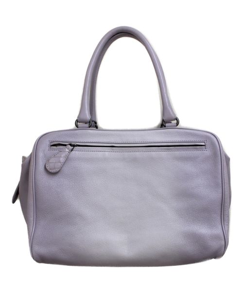 BOTTEGA VENETA（ボッテガベネタ）BOTTEGA VENETA (ボッテガベネタ) レザーボストンバッグ ラベンダー サイズ:-の古着・服飾アイテム