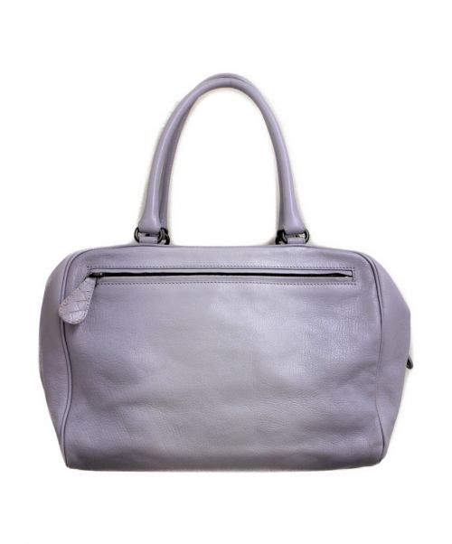 BOTTEGA VENETA（ボッテガベネタ）BOTTEGA VENETA (ボッテガベネタ) レザーボストンバッグ ラベンダー サイズ:-の古着・服飾アイテム